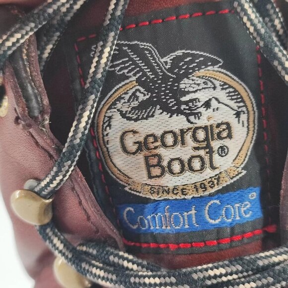 Georgia Men's Eagle Light Russet  Brown Leather Work Boots Size 12M US - Picture 15 of 15